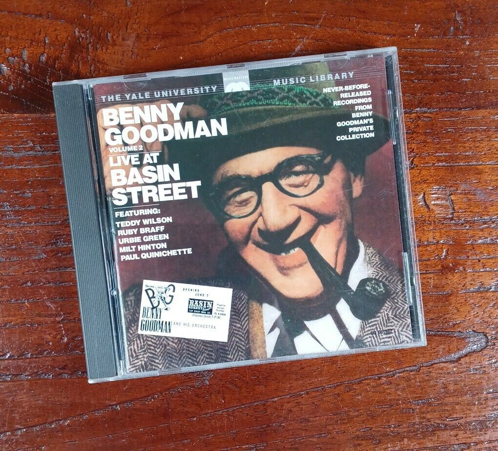 BENNY GOODMAN: LIVE AT BASIN STREET; YALE UNIV MUSIC LIBRARY VOL 2 (CD) MINT