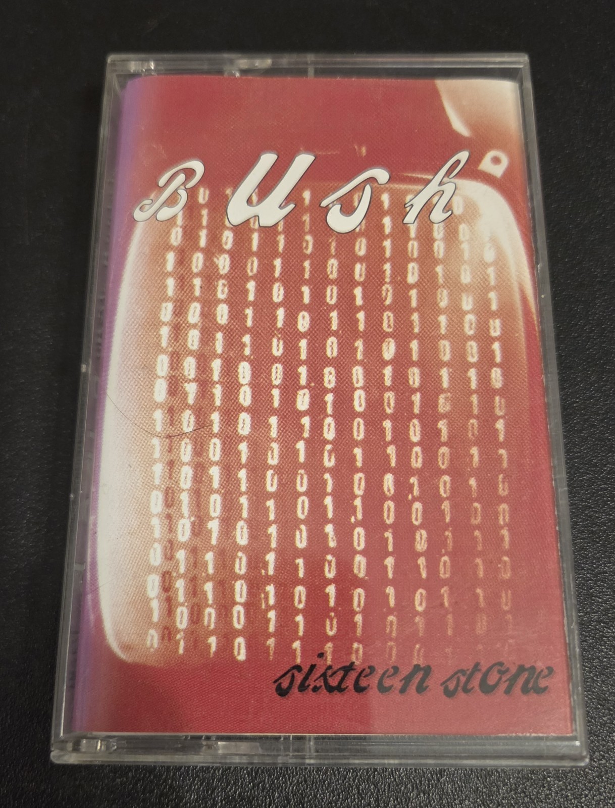 Bush Sixteen Stone Cassette 1994 Trauma 92531-4 Clear Shell Tested