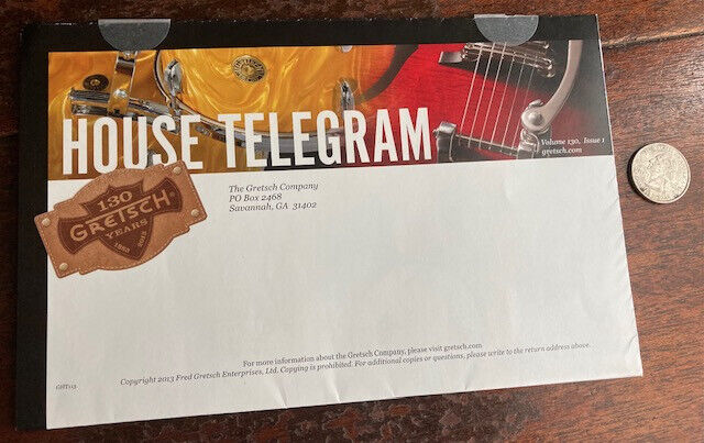 Gretsch Guitar Co. House Telegram Vol 130 2013 - Sealed, Never Opened - Rock