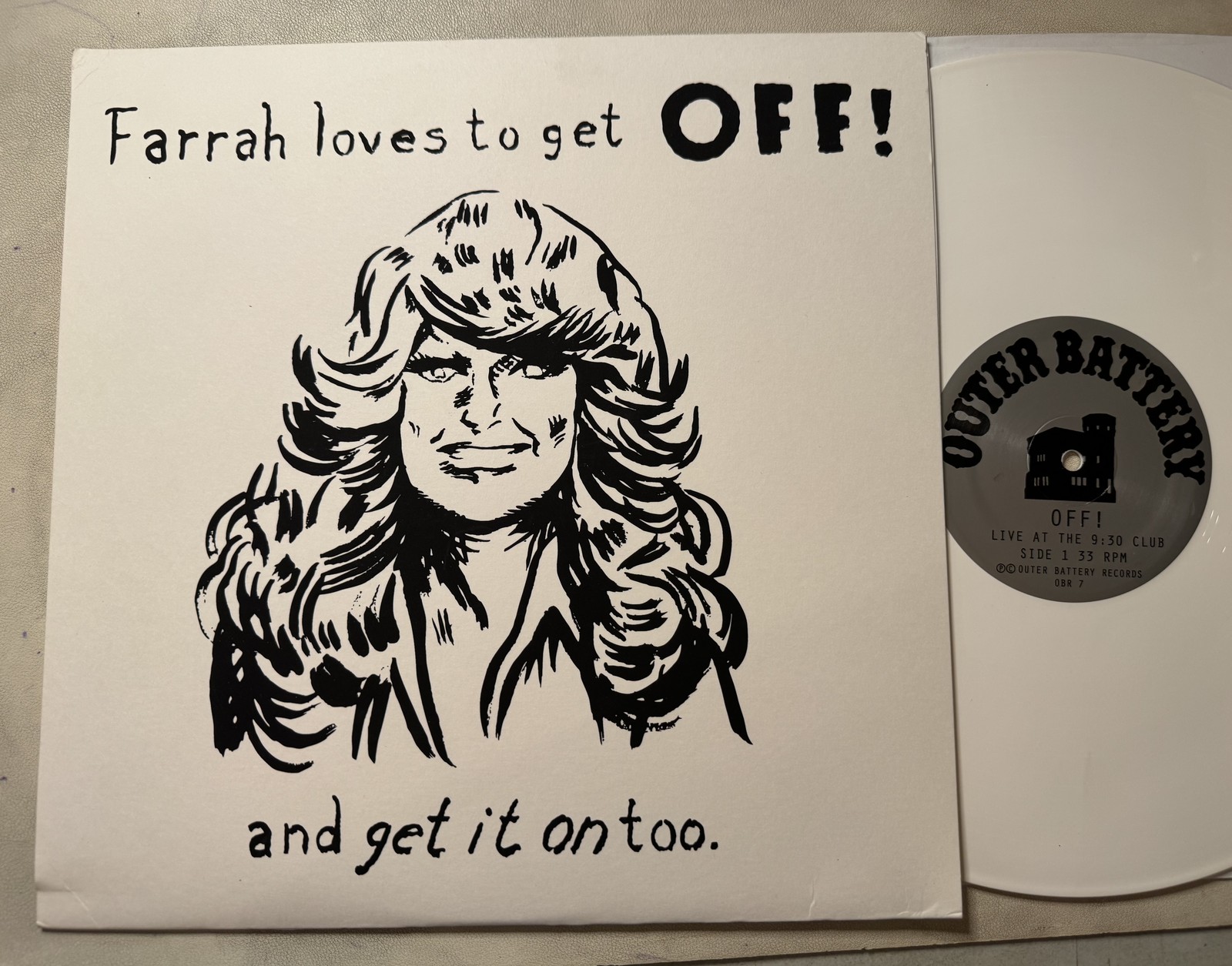 OFF - Live At 9:30 Club (LP, Album, Ltd, Whi) 2013 Outer Battery Records, Outer