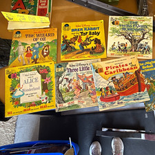 Vintage Disneyland Records Walt Disney Read-Along Storytelling Vinyl (8 titles) picture