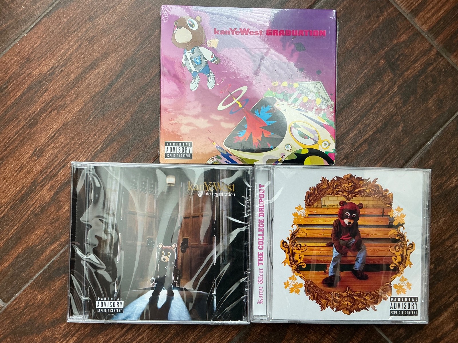 Kanye West CD Combo  Graduation + College Drop out + Late Registration  New