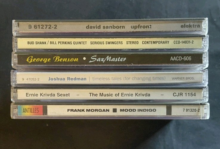 Lot Of Six (6) Jazz Albums feat. Saxophone - Redman, Sanborn, Morgan, Krivda Etc