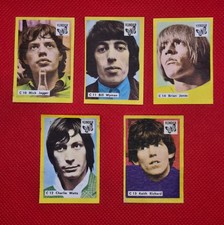 The Rolling Stones Set of 5 1967 Holland Matchbox labels Music Trading Cards picture