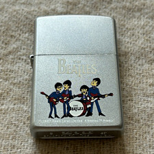 Zippo The Beatles Cartoon Lighter Satin Chrome 2007 Rare Unstruck Mint C 07 picture