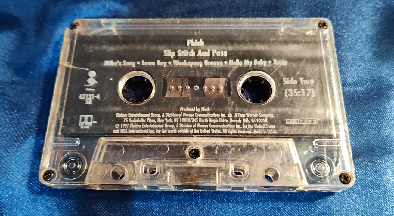 Phish Slip Stitch And Pass Rock Live Album Cassette Elektra 62121-4 1997