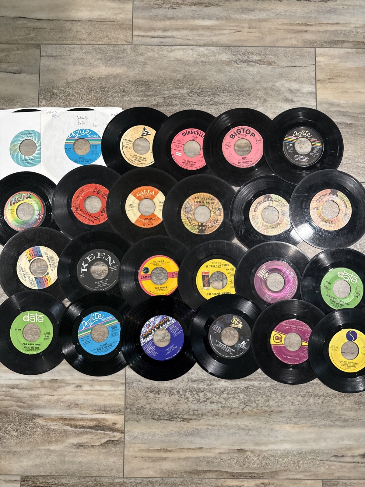 Lot Of 24 Vintage Soul & R&B 45 RPM Records – Collectible Labels DJs/Collectors
