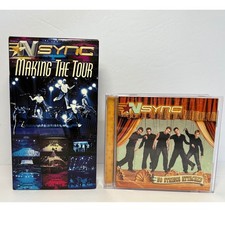 NSYNC No Strings Attached CD & Making the Tour VHS Tape Music Bundle Lot Y2K picture
