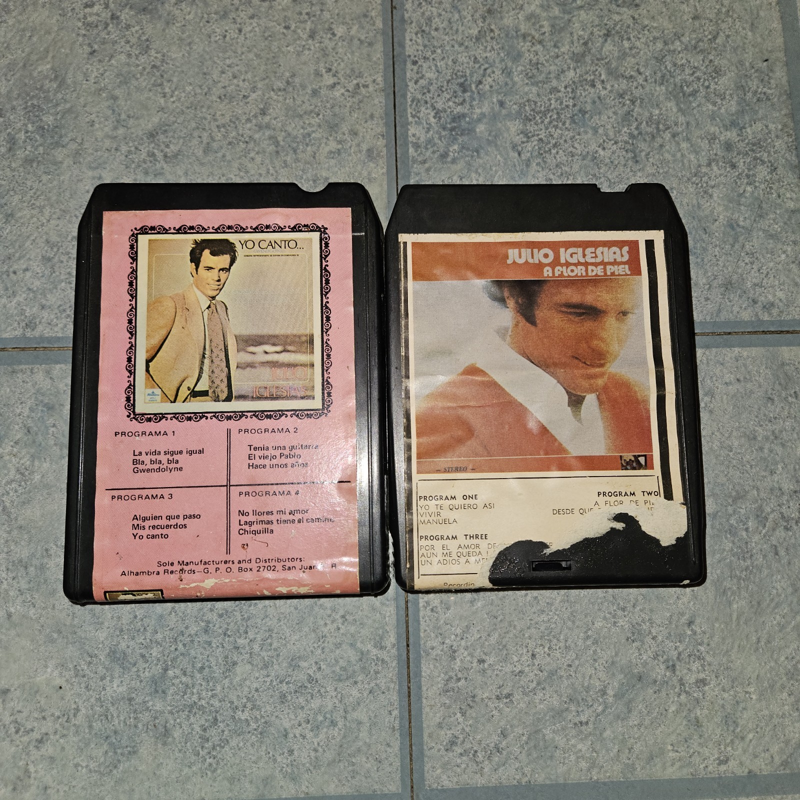 Julio Iglesias VINTAGE CASSETTE MAGAZINE 2 PACK