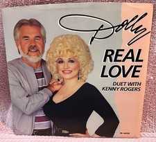 Dolly Parton & Kenny Rogers45 picture sleeves.  Real Love &Christmas Without You picture