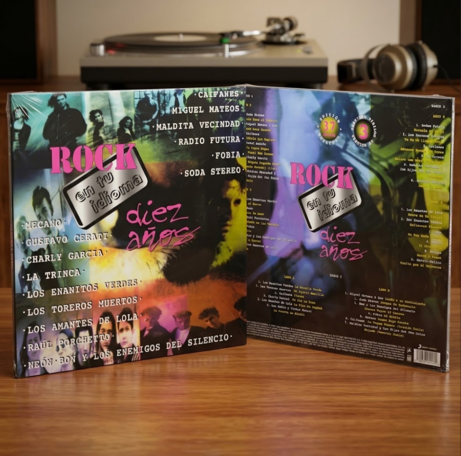 ​Rock En Tu Idioma Diez Años 3 LP Colored Vinyl Box Set New Sealed Soda...