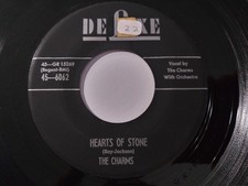 The Charms – Hearts Of Stone & Who Knows VG+ Original 45RPM Deluxe Record 1954 picture
