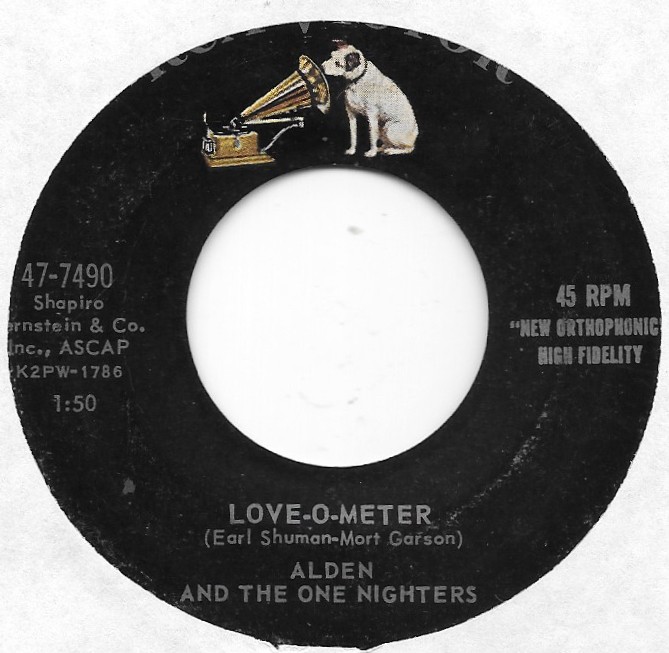 ALDEN & THE ONE NIGHTERS Love-O-Meter on RCA mod Halloween rocker 45 HEAR