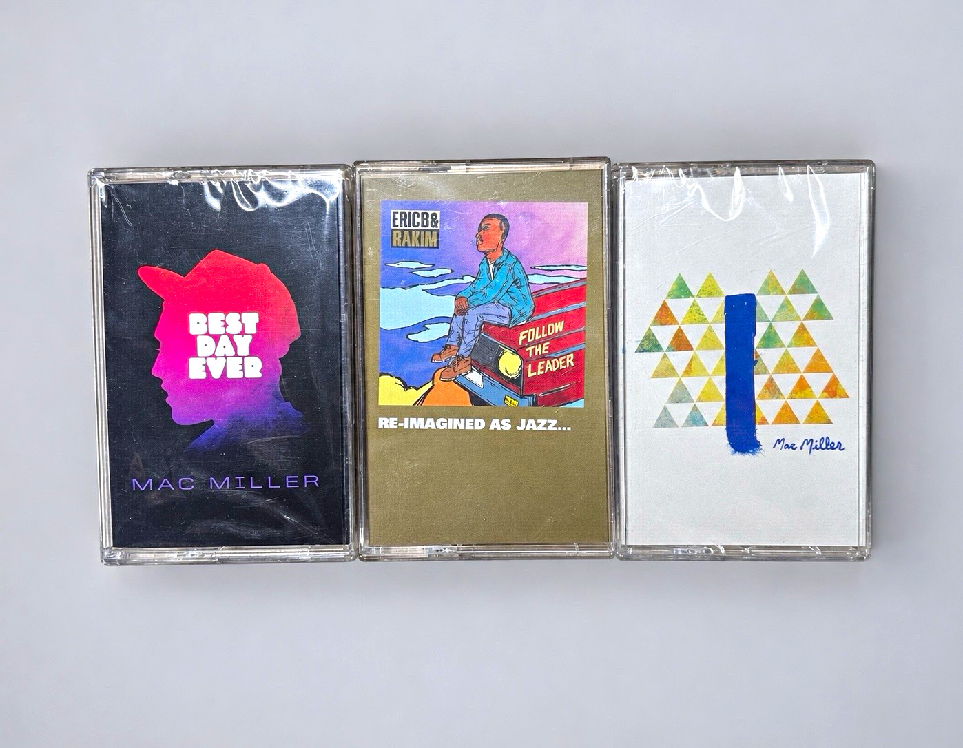 Mac Miller Best Day Ever + Blue Slide Park, Eric B. & Rakim Cassette Lot (3)