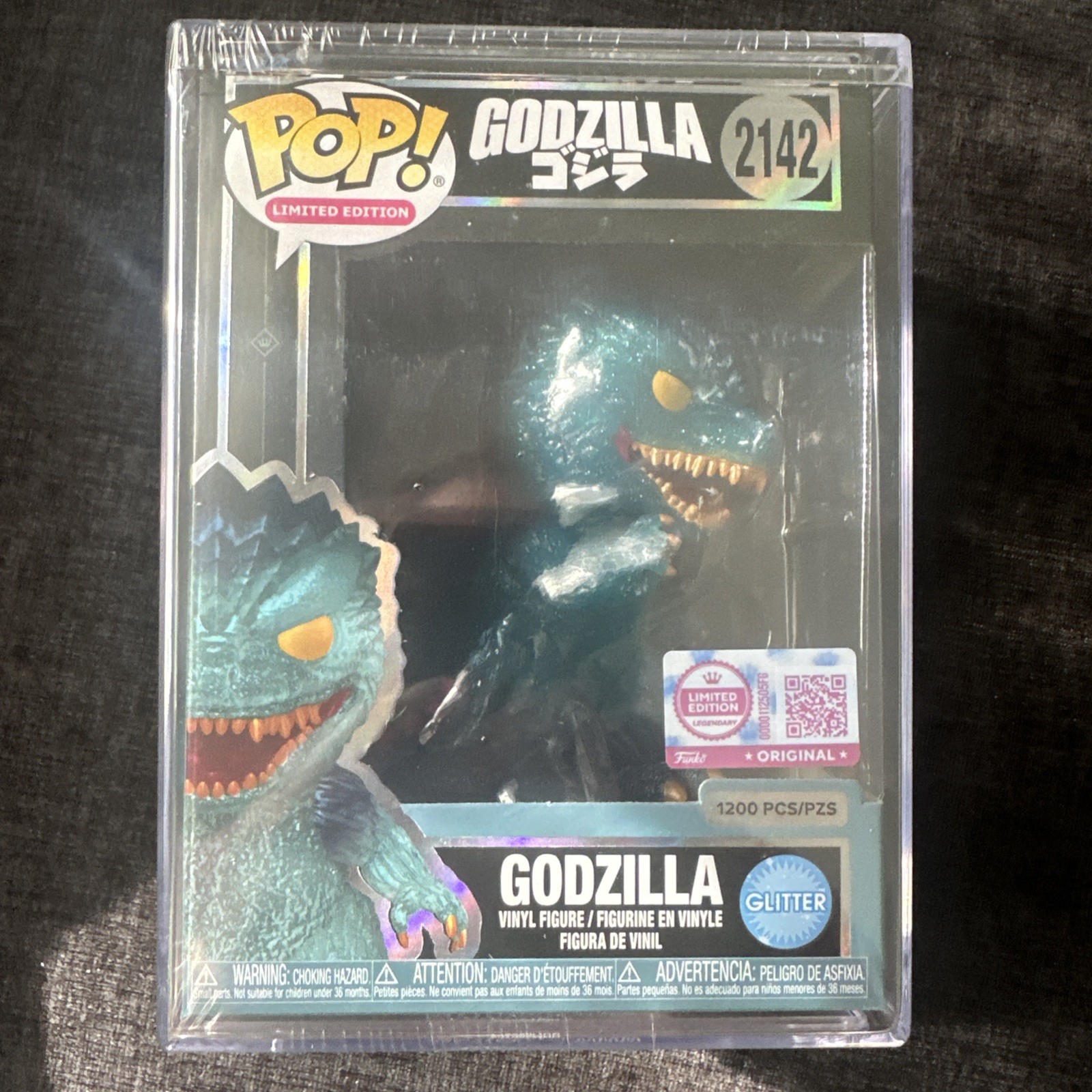 Funko Pop Godzilla - Godzilla Glitter LE 1200 #2142 SEALED IN HAND