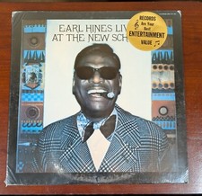 EARL HINES – EARL HINES LIVE AT THE NEW SCHOOL (VOLUME TWO) -  VINYL LP - Z32 picture