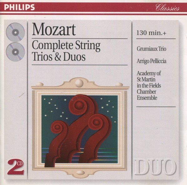 MOZART - Complete String Trios & Duos - PHILIPS DUO 2 DISC SET CD