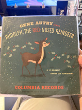 Vintage Rudolph Red Nosed Reindeer 1939 Montgomery Ward Book Sheet Music Record picture