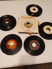 Large Lot Of 70 Vintage Records 45rpm Various Artists Untested  picture