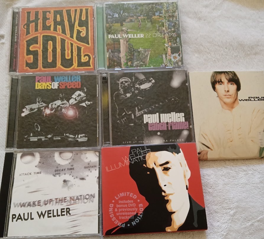 Paul Weller 7 CD Lot: Debut, Soul, Nation, Dreams, Speed, Flame, Illumination NM