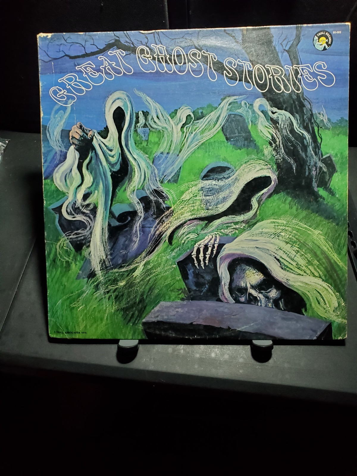 Halloween LP Rare Great Ghost Stories Troll \'73 vinyl scary goldenarm ralph bell