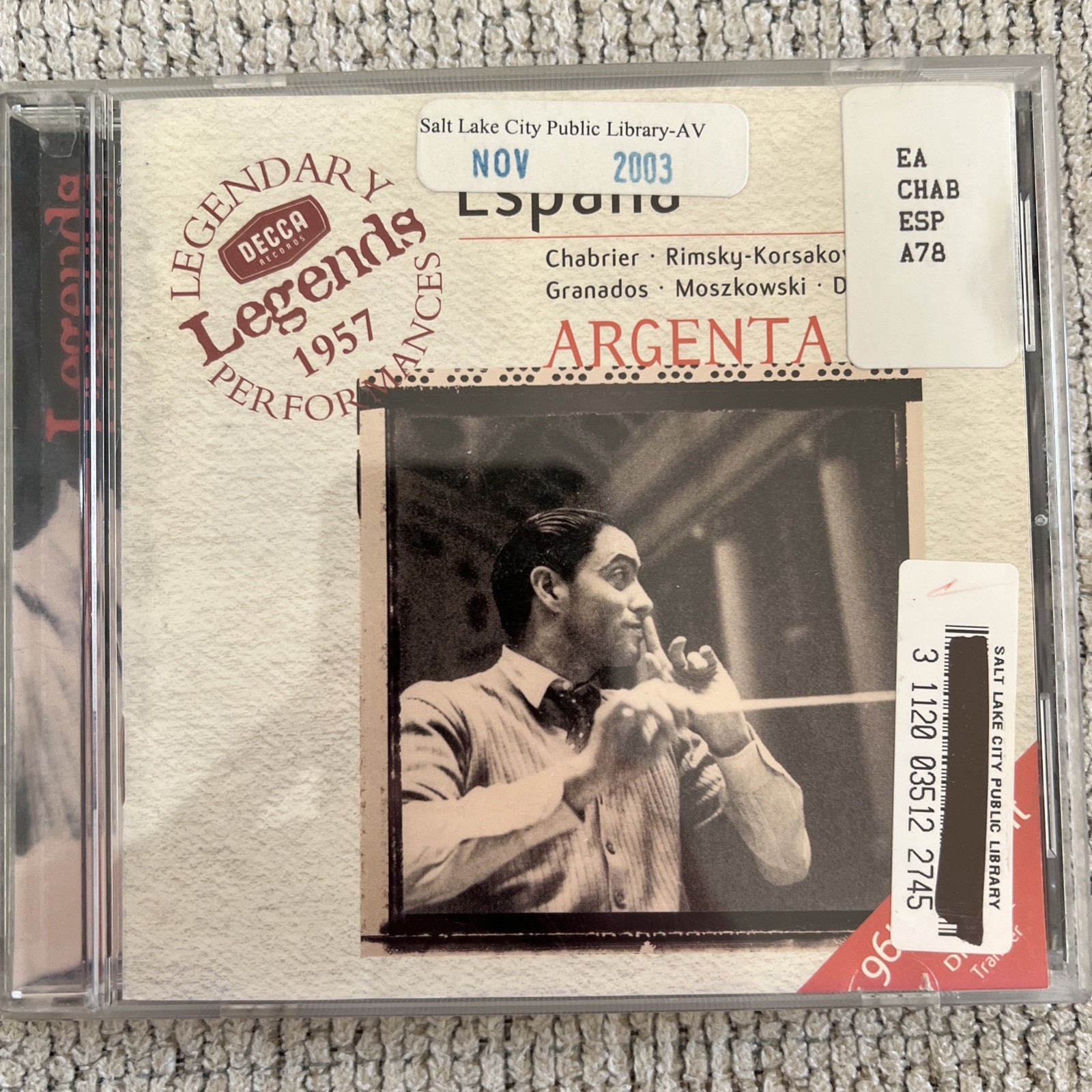Ataúlfo Argenta - Legends: España, Conductor Argenta - Ataulfo Argenta CD GOOD