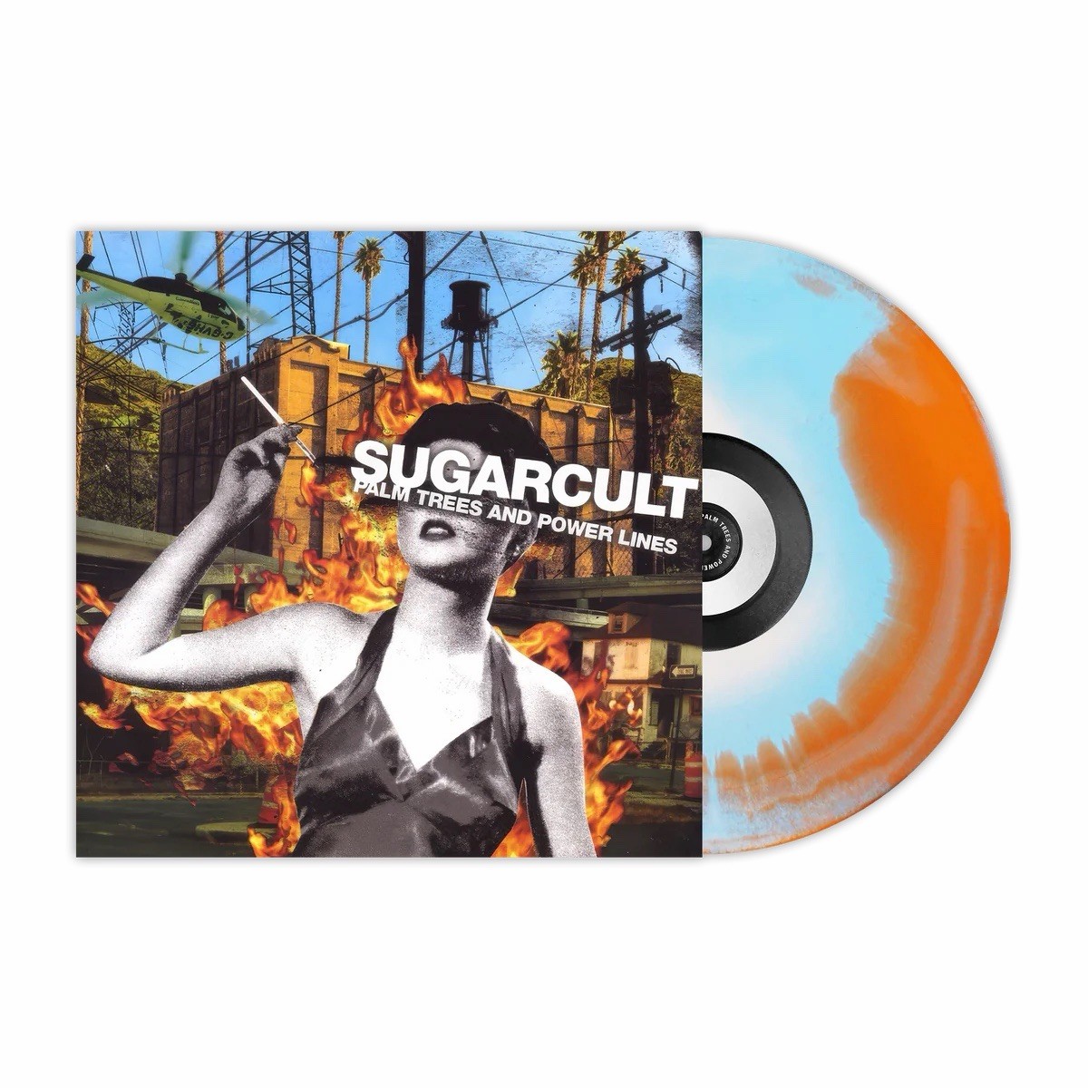Sugarcult -Palm Trees And Powerlines LP- Tangerine Baby Blue & Bone Vinyl /300