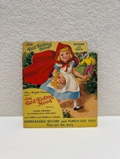UNCUT Vtg 1949 Little Red Riding Hood Star-Bright Classics Record & Punch-Out picture