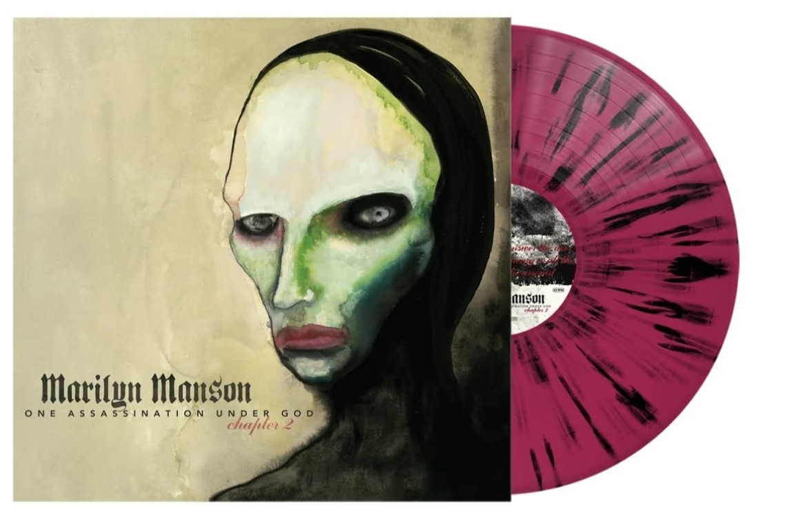 Marilyn Manson One Assassination Under God Chapter 2 Pink Black Splatter 1/1,000
