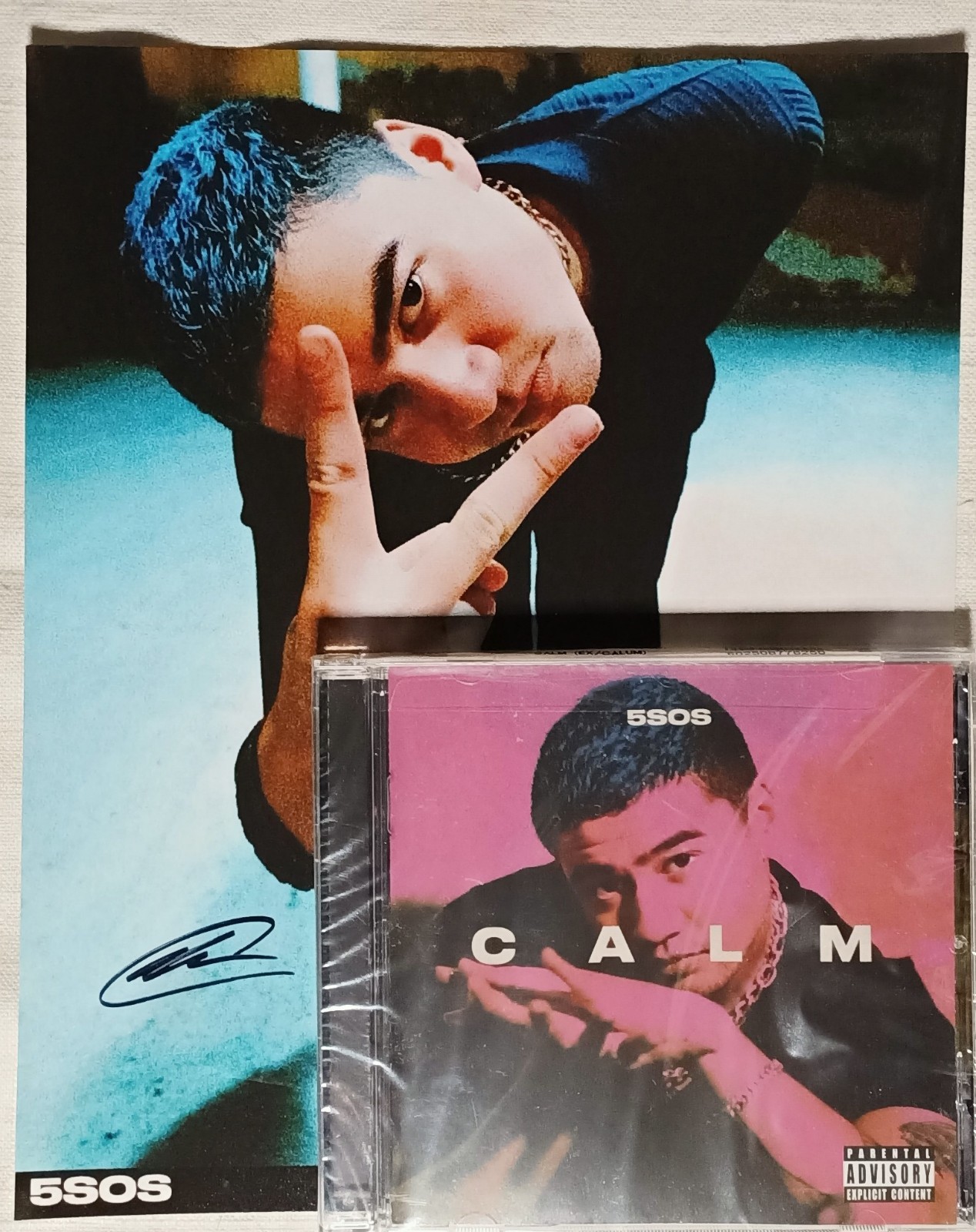 Autographed Calum Hood 5SOS 5 Seconds Of Summer Calm Calum Edition CD 2020 New 