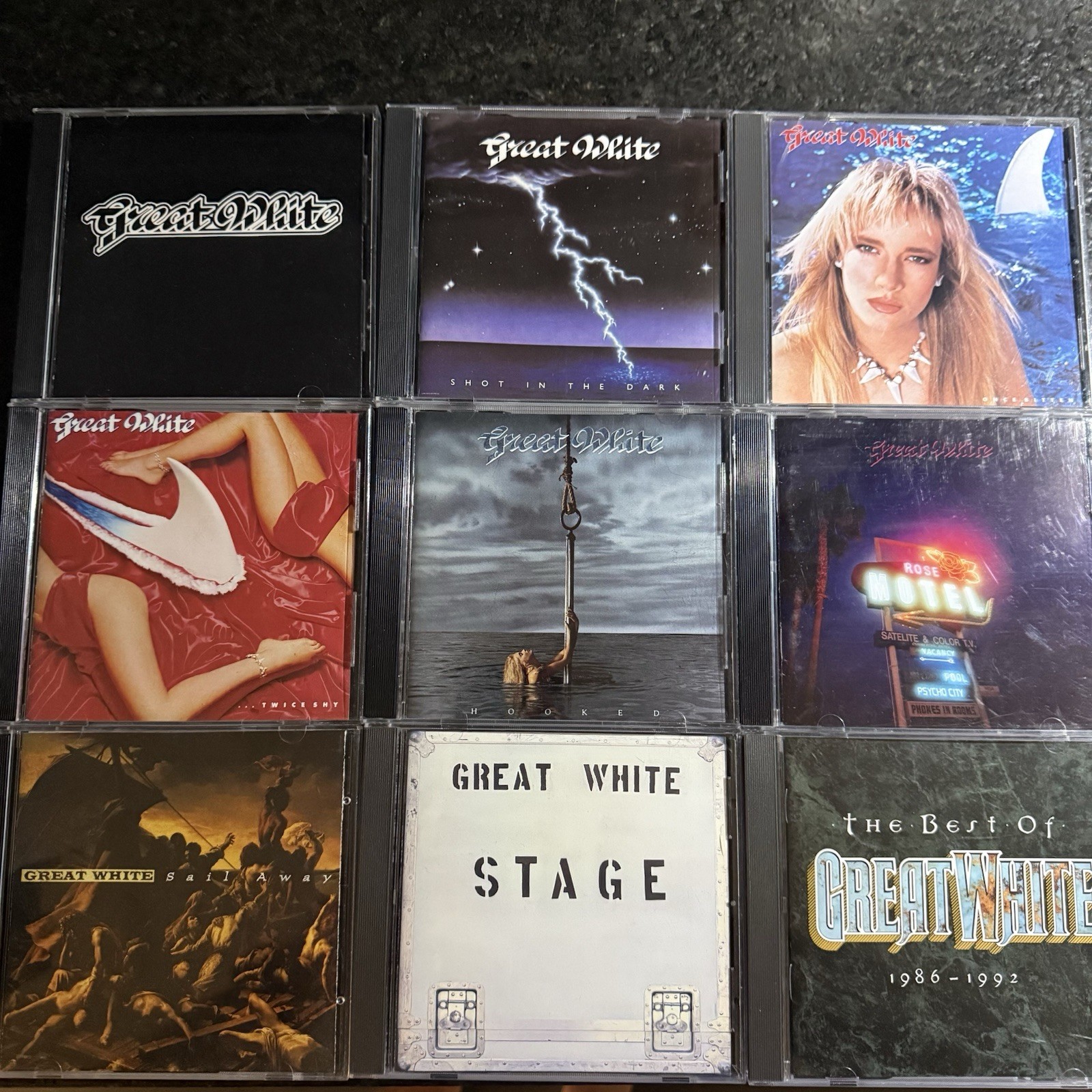 Great White CD Lot - Promo And Japanese Import Discs Included