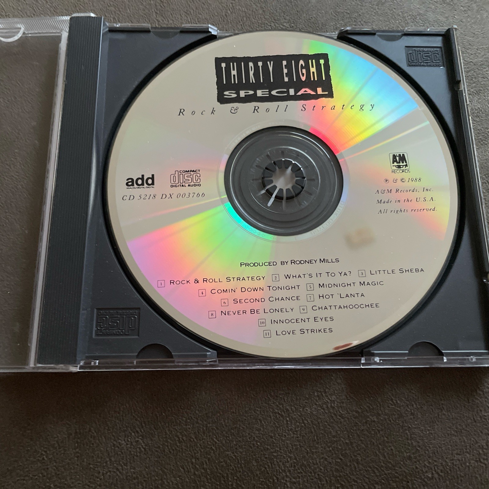 Rock\'n Roll Strategy by 38 Special (CD, 1990) NO BOOKLET DISC PERFECT CONDITION