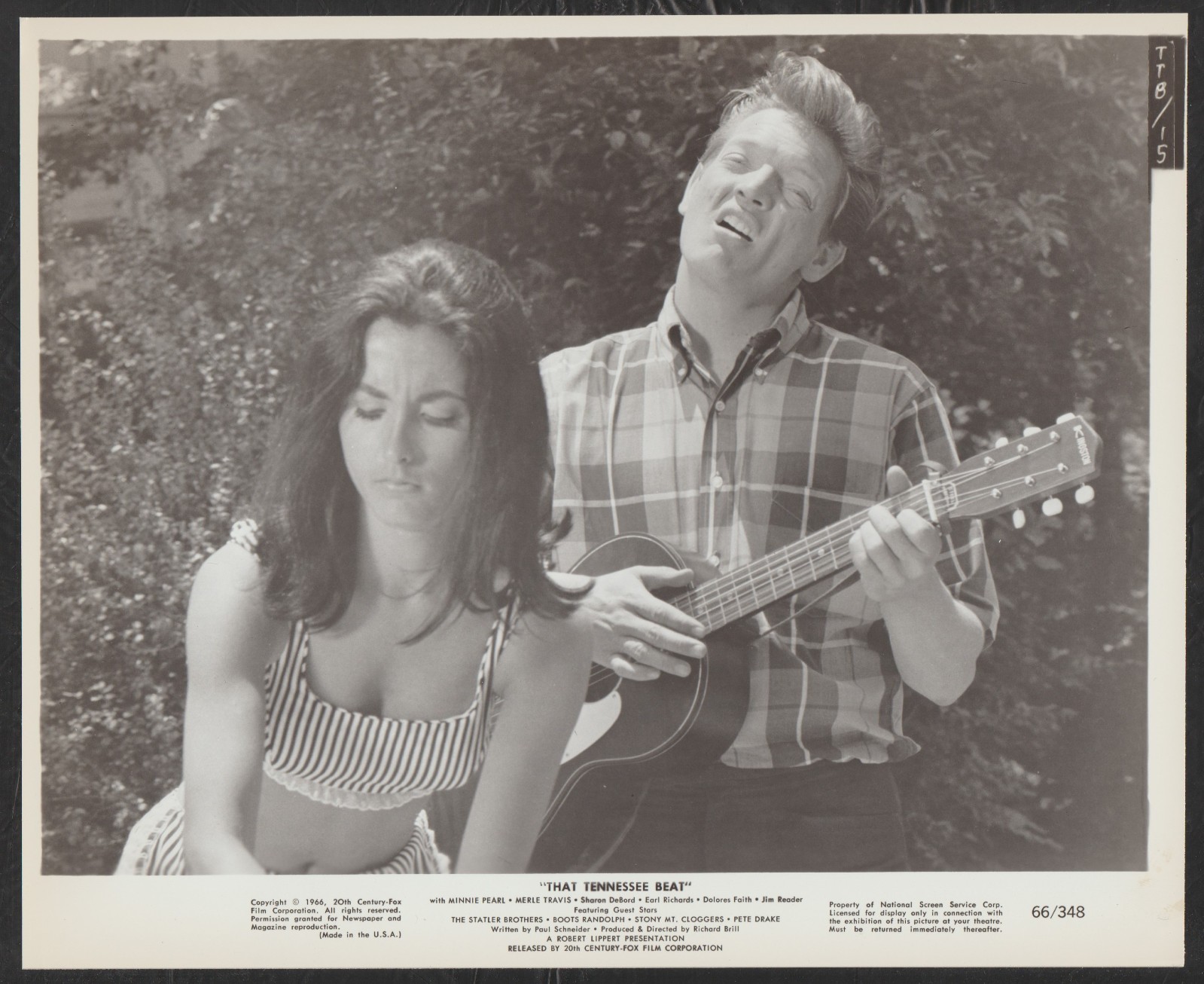DOLORES FAITH EARL SNAKE RICHARDS in That Tennessee Beat \'66 CLEAVAGE GUITAR