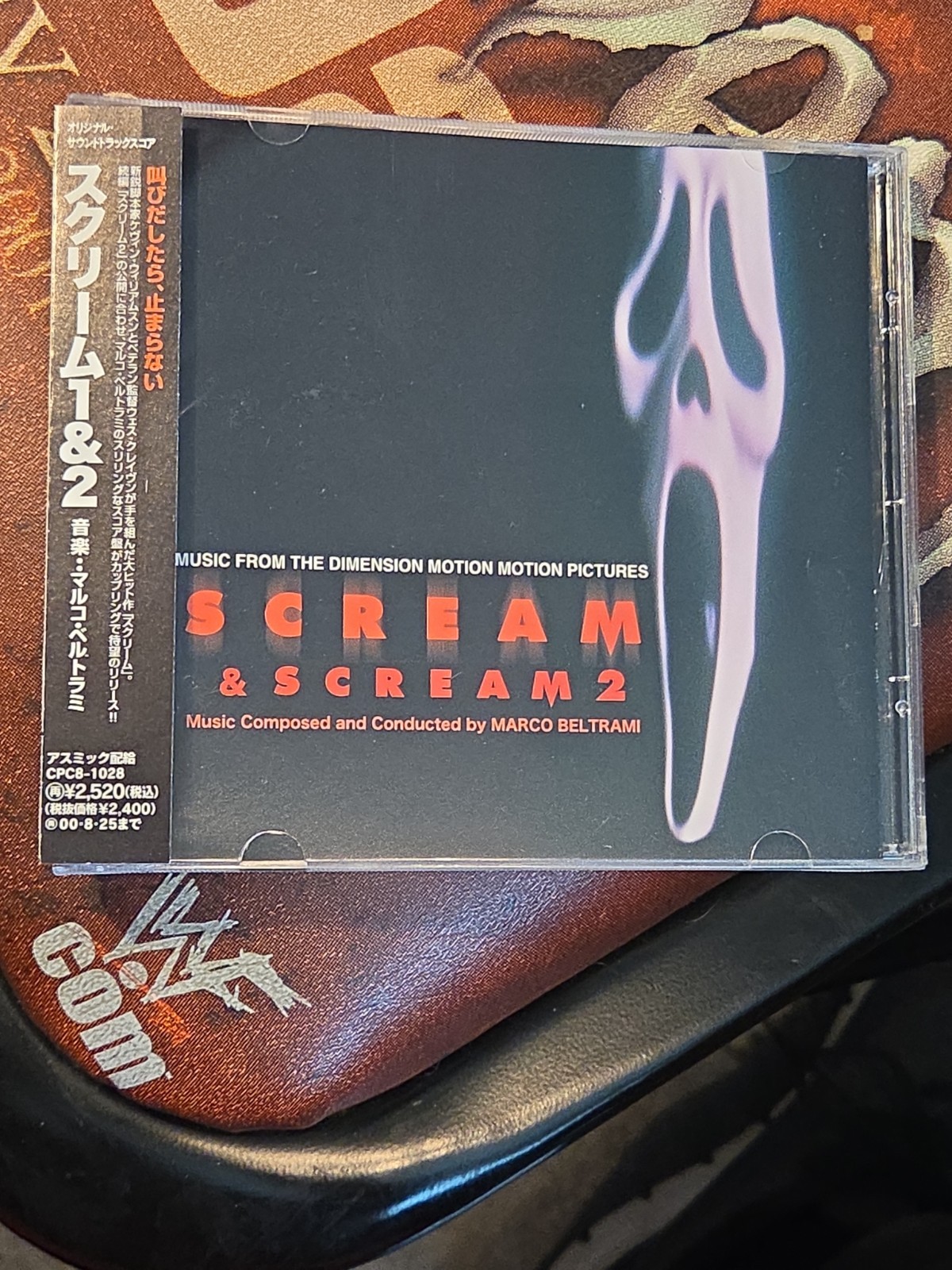 Scream 1 & 2 Soundtrack Japan CD with Obi Strip Marco Beltrami Score CPC8-1028