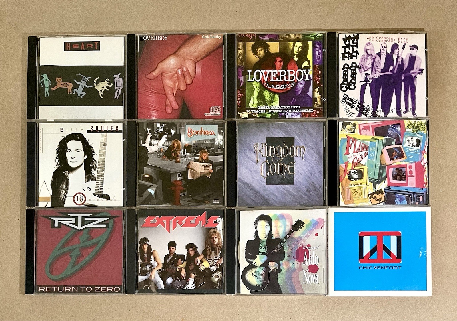 Mixed Hard Rock (12 CD LOT) Heart, Lover Boy, Cheep Trick, Billy Squier, Kingdom