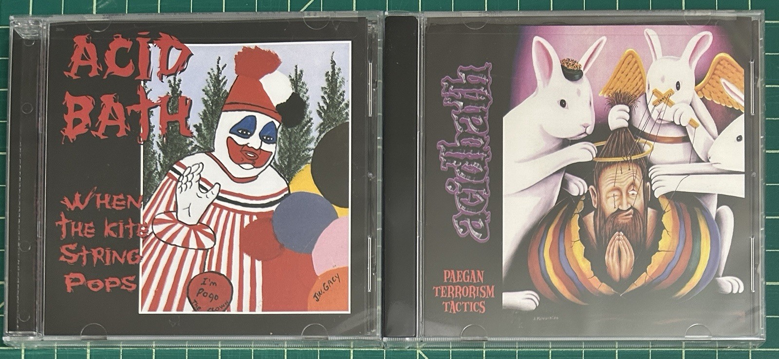 Acid Bath 2x CD Lot - When The Kite String Pops & Paegan Terrorism Tactics