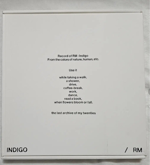 BTS RM Indigo Vinyl LP Factory Sealed Brand New / Excelletn con. Official K-POP