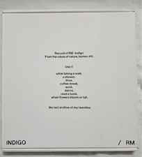 BTS RM Indigo Vinyl LP Factory Sealed Brand New / Excelletn con. Official K-POP picture