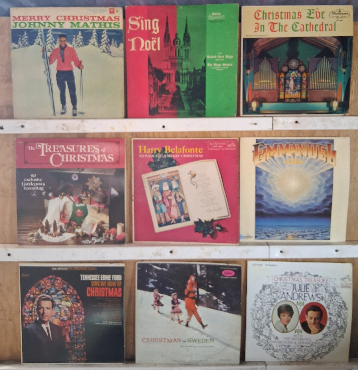 Vintage Christmas Albums ~ 9 Vinyl Albums~ 1