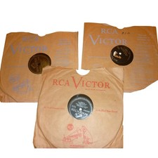 Lot of 3 1950s 78 RPM Shellac Records RCA Victor Perry Como Ames Brothers 10