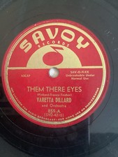 DOOWOP 78 VARETTA DILLARD SAVOY 859 THEM THERE EYES /YOU ARE GONE picture