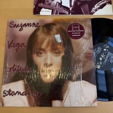 1980s SUZANNE VEGA Solitude Standing OG US 1st Press VINYL W/HYPE STICKER VG++ picture