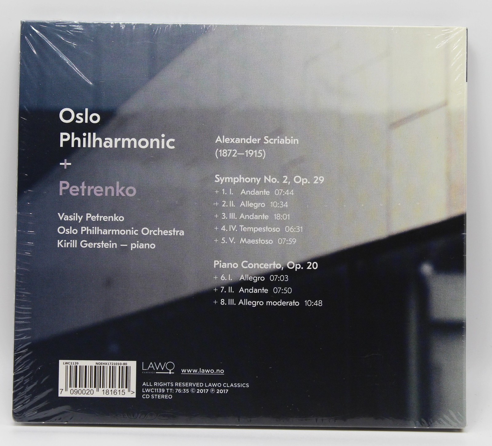ALEXANDER SCRIABIN Symphony No 2 Piano Concerto Gerstein Petrenko Classical CD