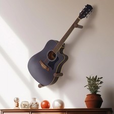 Acoustic Horizontal Guitar Hangers for Wall Wooden Wall Mount (Brown) brown picture