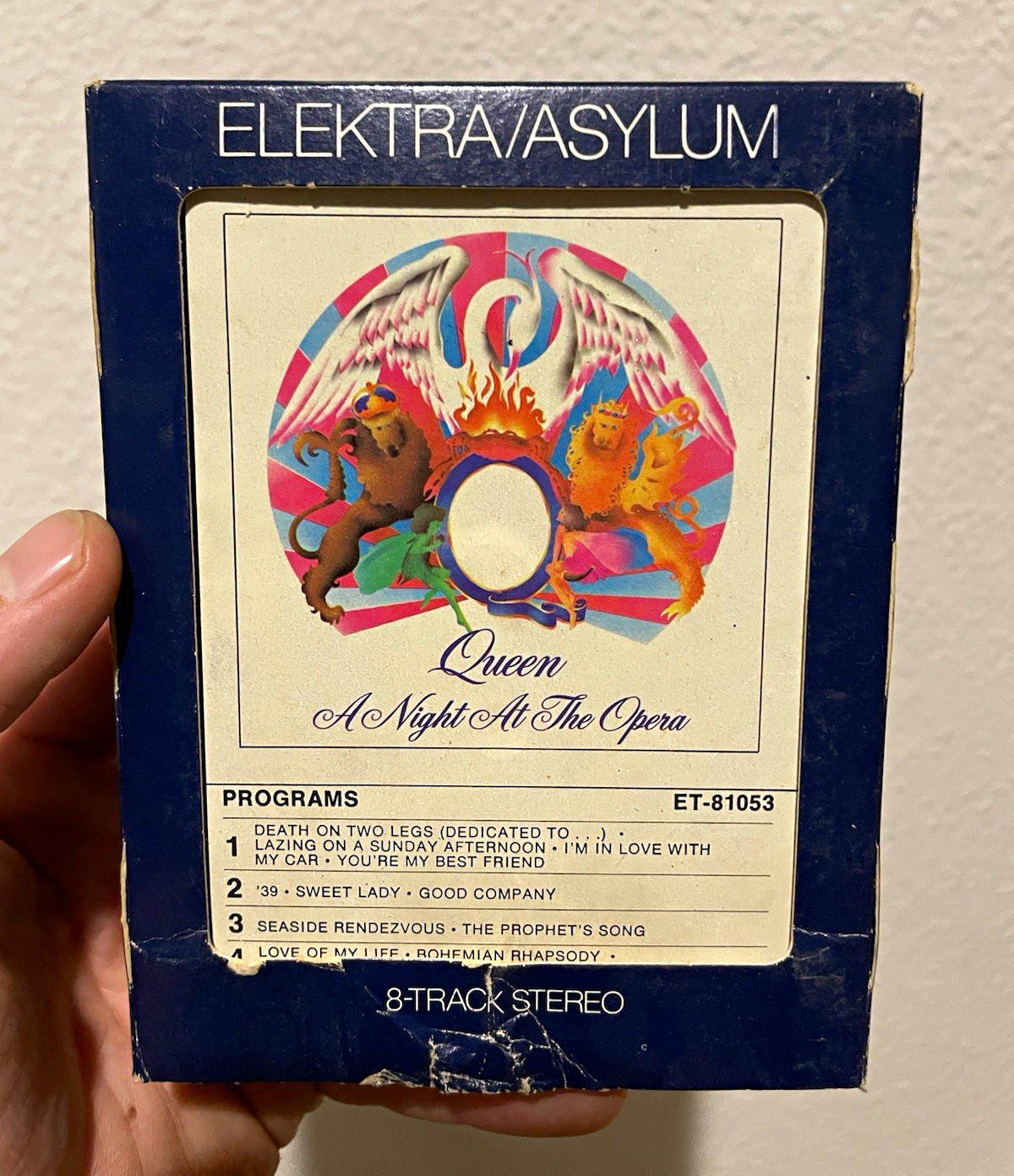 TESTED | Queen A Night At The Opera 8-Track Stereo Elektra/Asylum ET-81053 1975