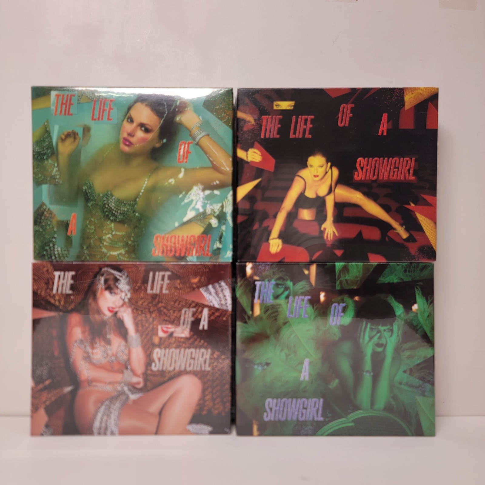 Taylor Swift The Life of a Showgirl Deluxe CD - Complete Set Of 4 SEALED