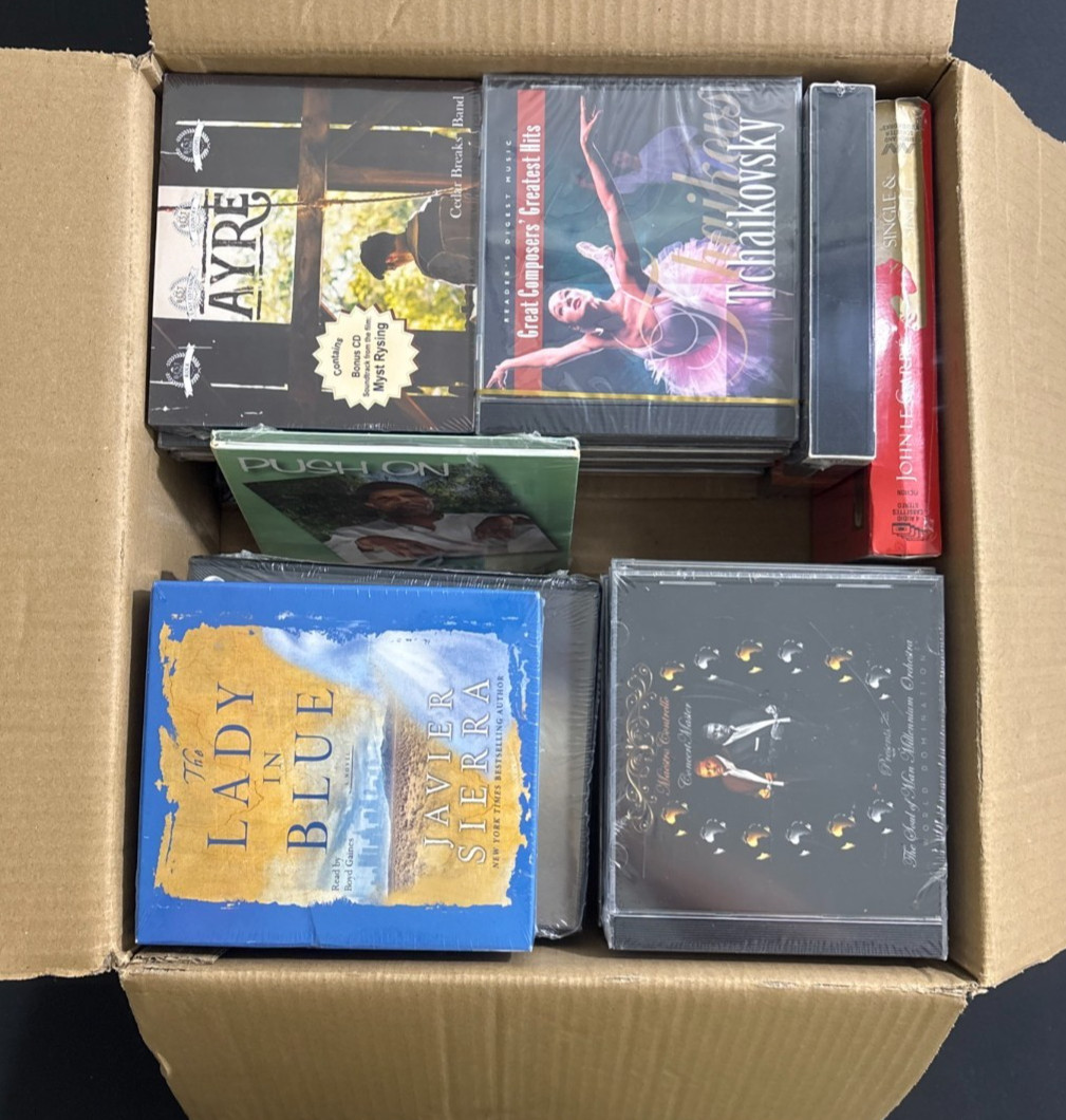 Lot of 42 CDs & 4 Audiobooks Various Mixed Genres Multiples Brand New Sealed