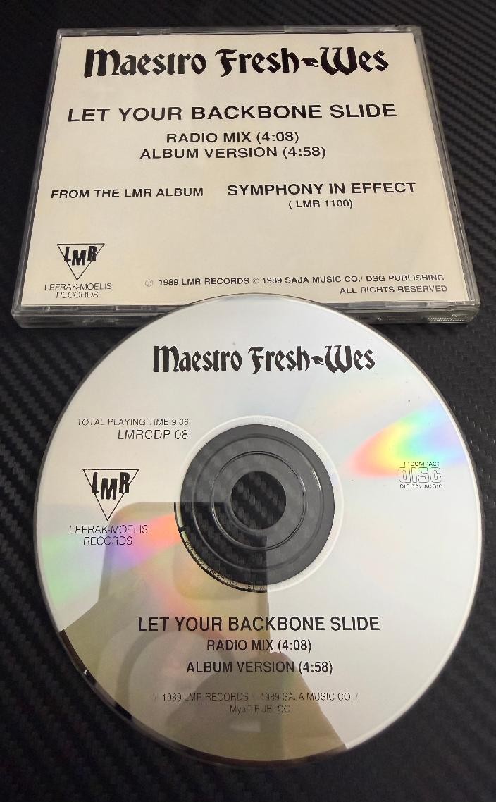 Maestro Fresh-Wes – Let Your Backbone Slide Promo CD Single (LMRCDP 08) 1989