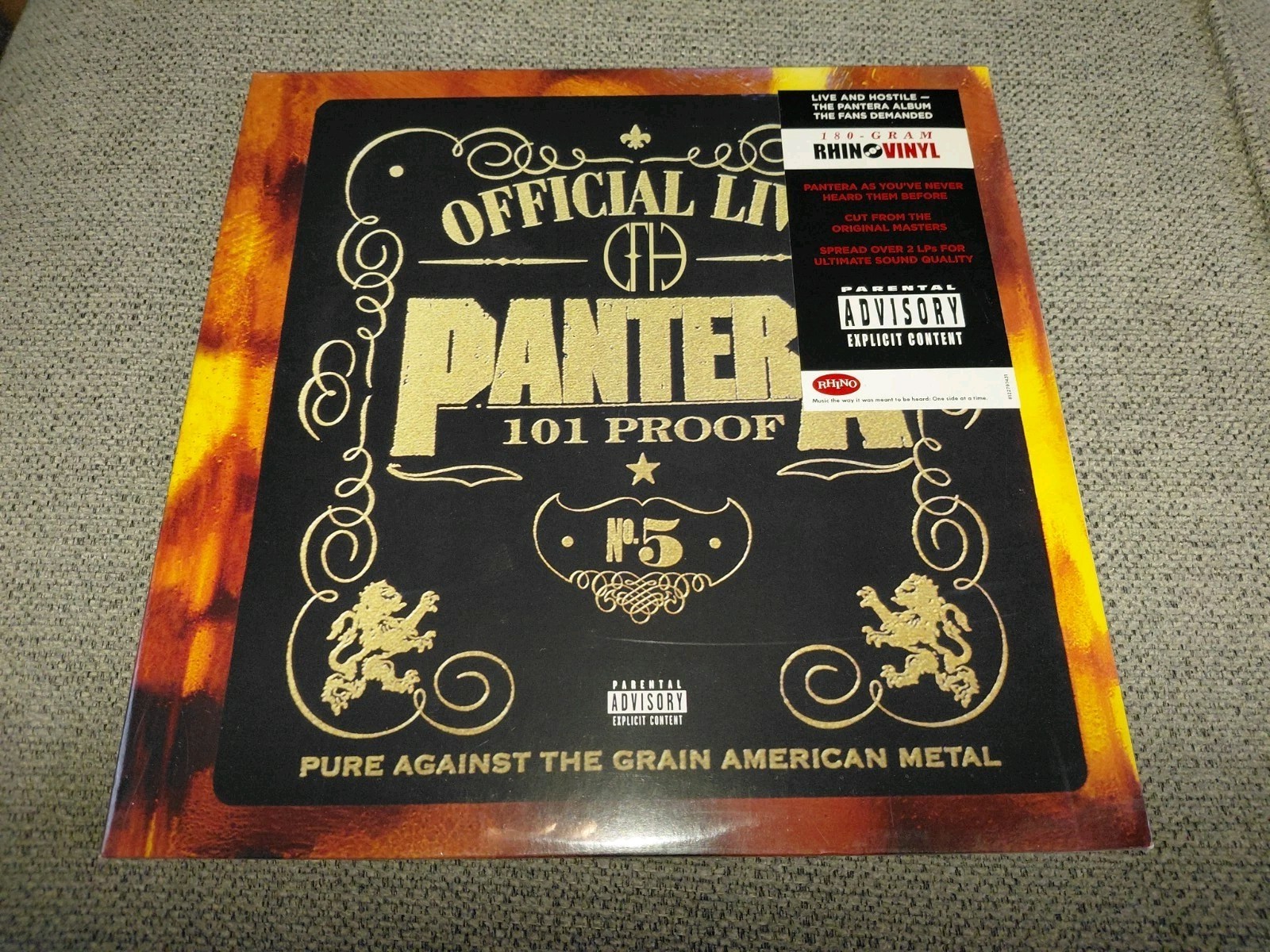 Pantera - Official Live 101 Proof 2x Vinyl Rhino Cowboys From Hell Sealed