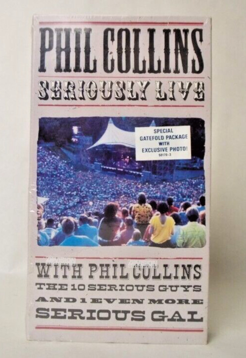 Phil Collins Seriously Live Sealed VHS Tape Waldbuenne Berlin Germany 1990